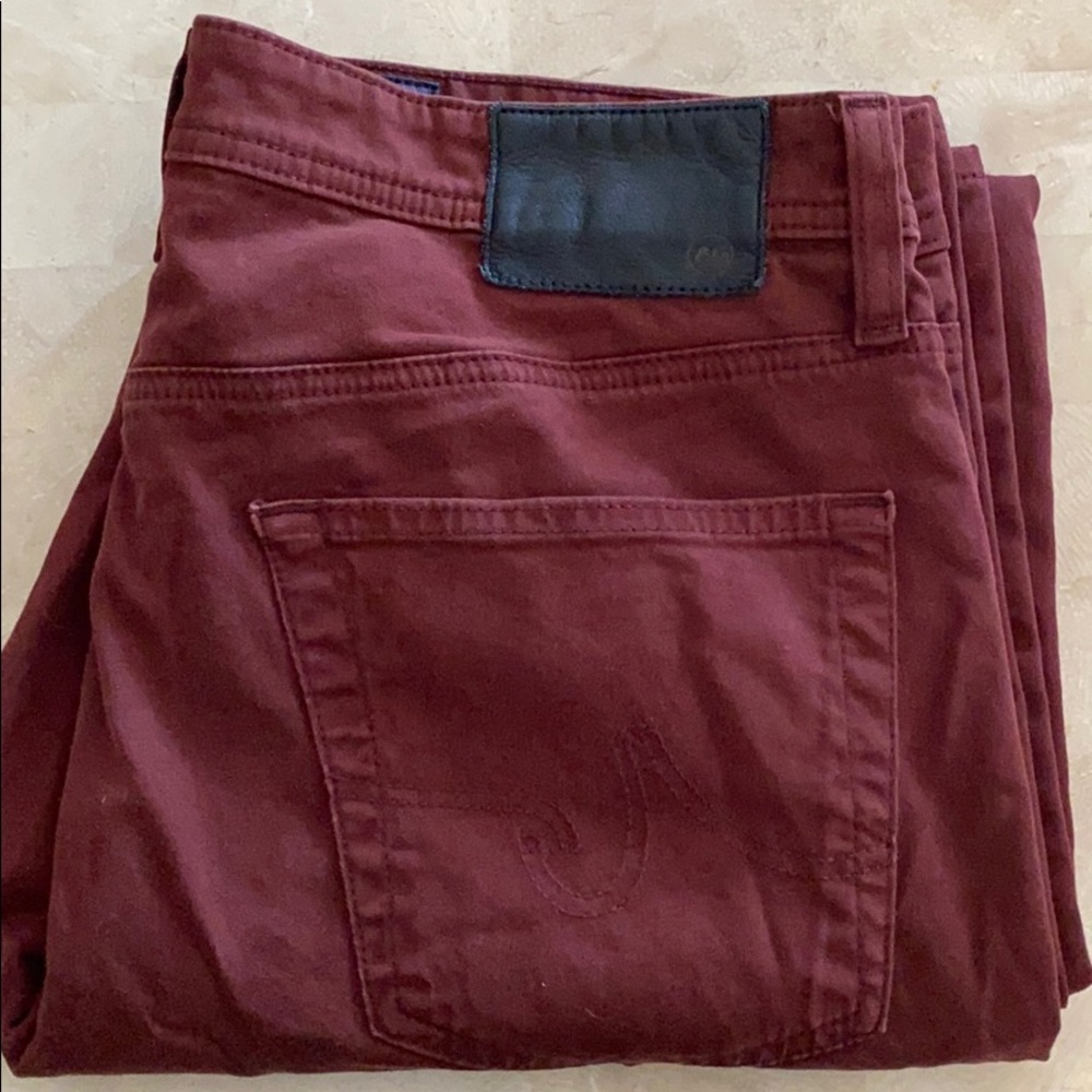 Maroon jeans
